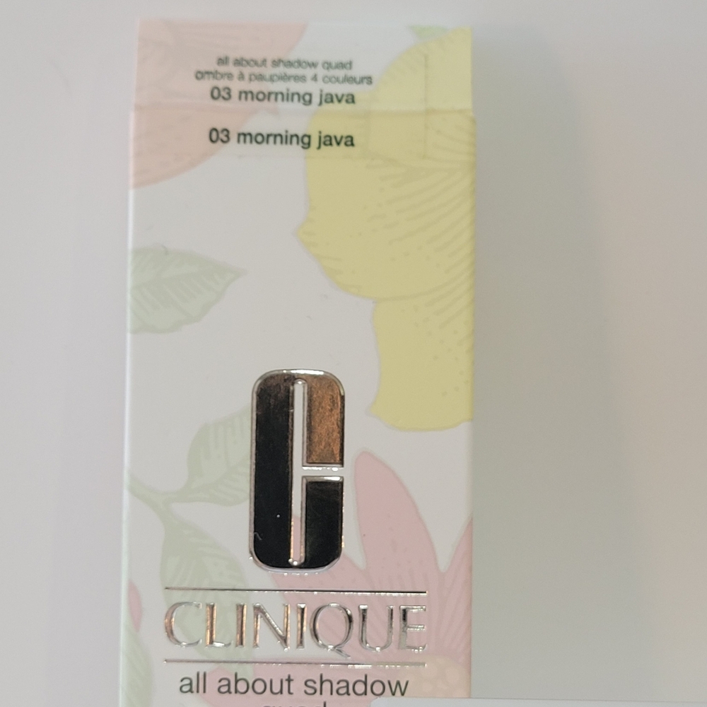 CLINIQUE All About Eye Shadow Quad *MORNING JAVA* /.16 oz/ New in box - Picture 4 of 6